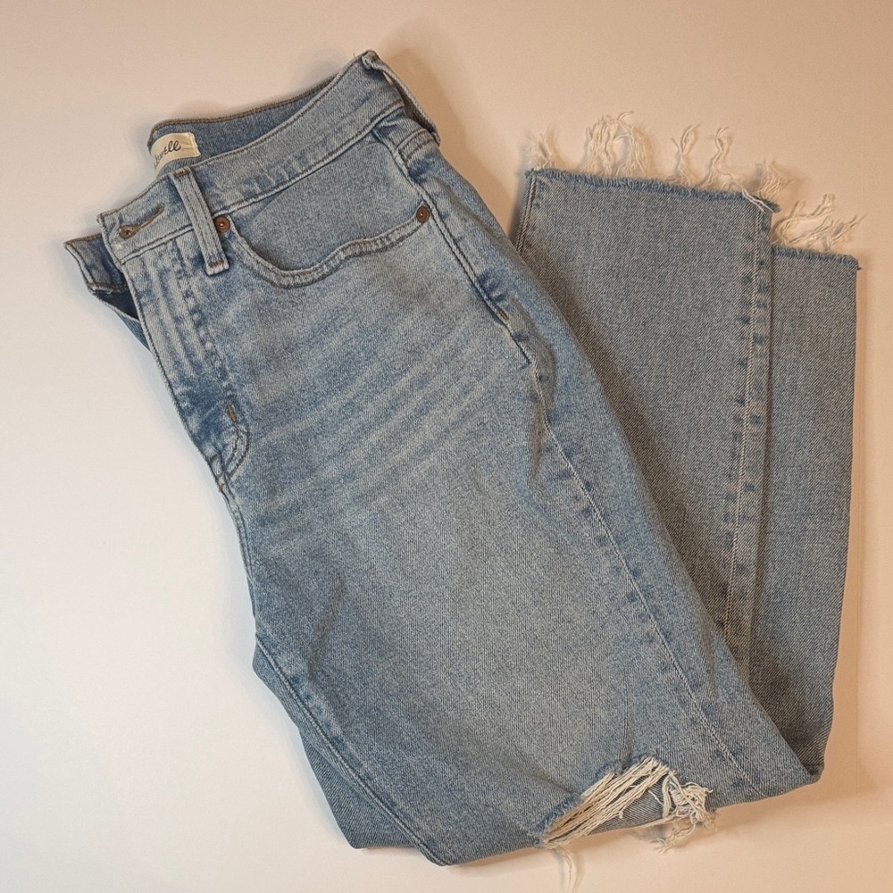 Madewell The Momjean High Rise Straight Leg Jeans 26 Petite 24” Inseam